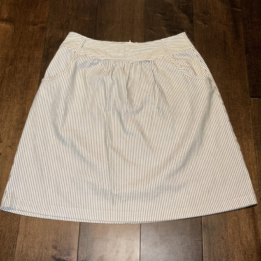 Talbots Petites Pinstripe Stretch Skirt